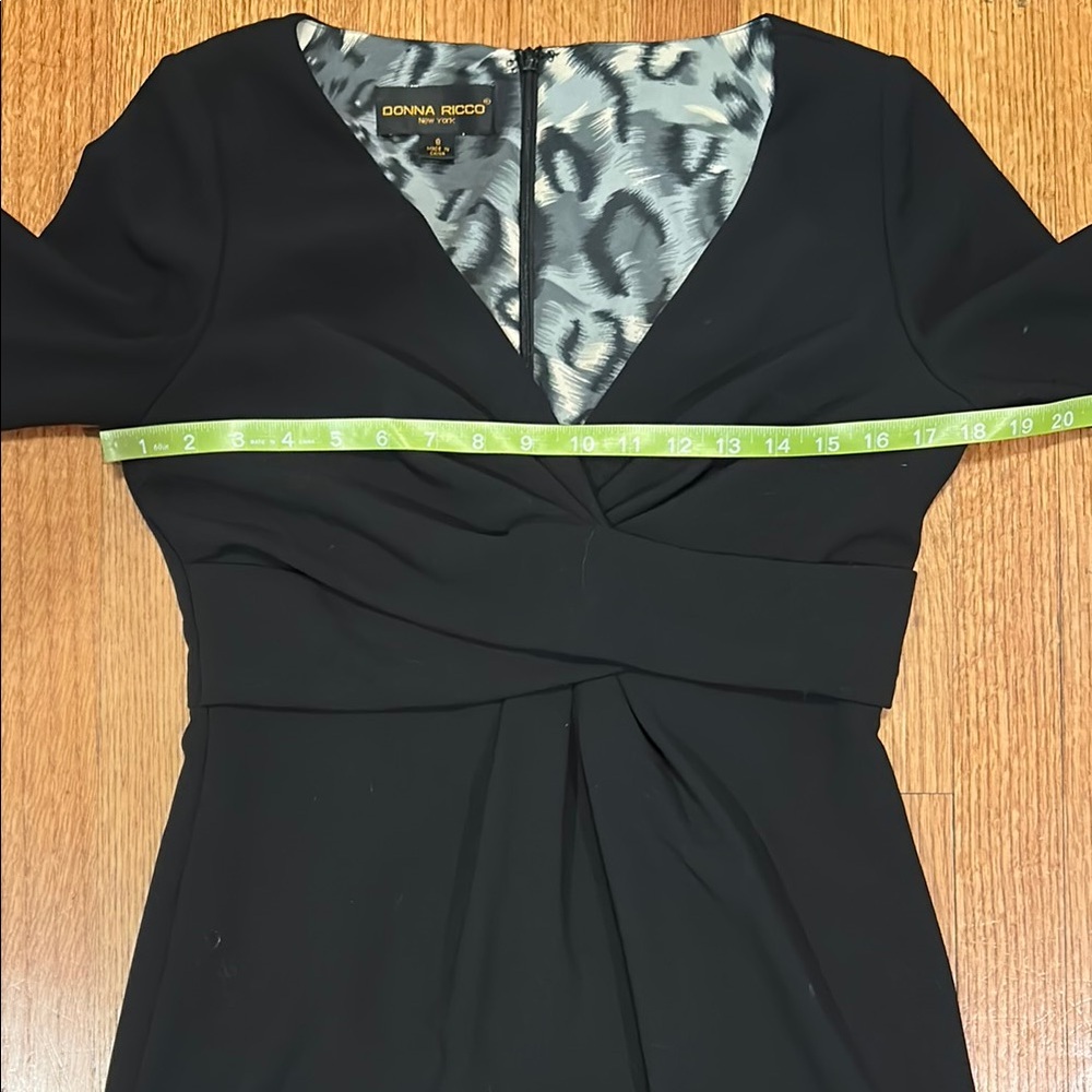 Donna Ricco Elegant Black Women's Dress Size 8 - Picture 13 of 15